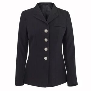 US NAVY jacket Women Service Dress Black Blazer Suit with Silver Buttons